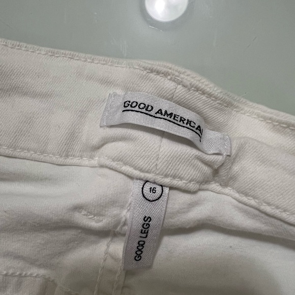 Good American White Distressed Good Legs Jeans Size 16 US - Picture 5 of 6